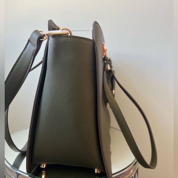 NWT Anne Klein Large Tote Bag comes in this Dark Olive color great for the fall. - Picture 3 of 6